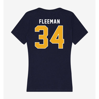 UTC - NCAA Men's Basketball : John Fleeman - Women's V-Neck T-Shirt-1