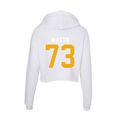 UTC - NCAA Football : Malik Watts - Women's Crop Fleece Hoodie-1