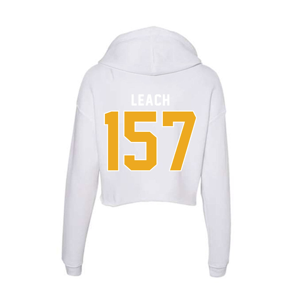 UTC - NCAA Wrestling : Brayden Leach - Women's Crop Fleece Hoodie-1