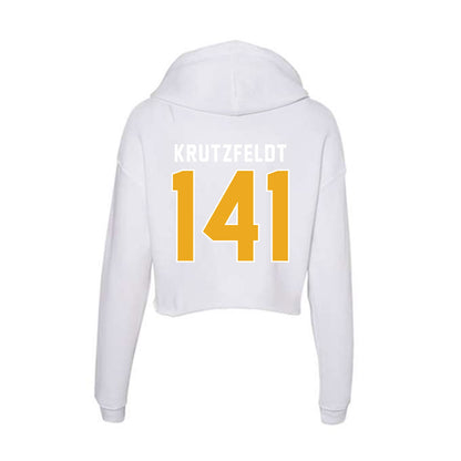 UTC - NCAA Wrestling : Cole Krutzfeldt - Women's Crop Fleece Hoodie-1