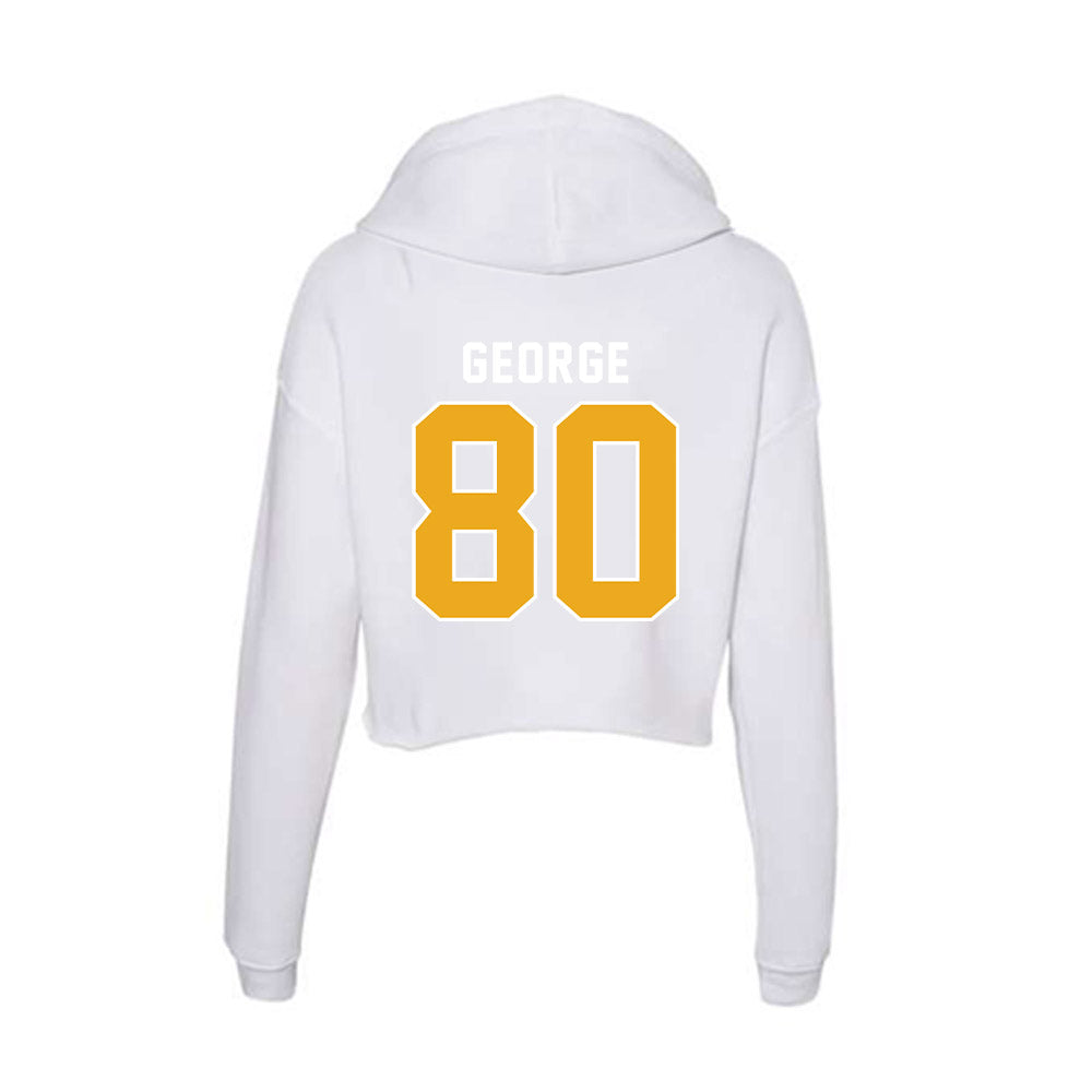 UTC - NCAA Football : Jaden George - Women's Crop Fleece Hoodie-1