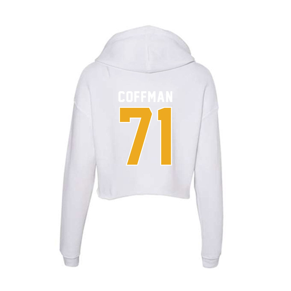 UTC - NCAA Football : Connor Coffman - Women's Crop Fleece Hoodie-1