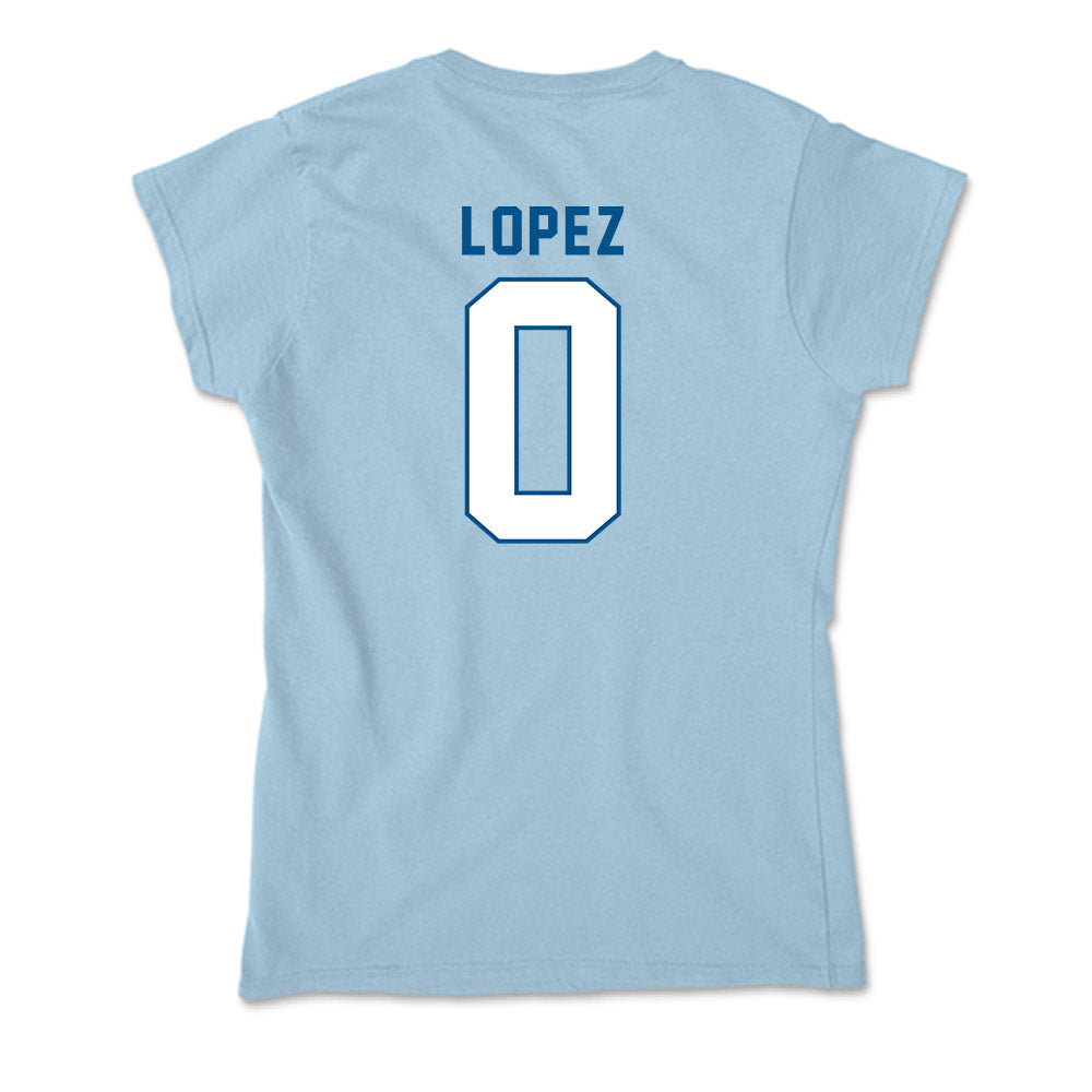  - NCAA Women's Basketball : Alysa Lopez - Soft Style Women’s T-Shirt-1