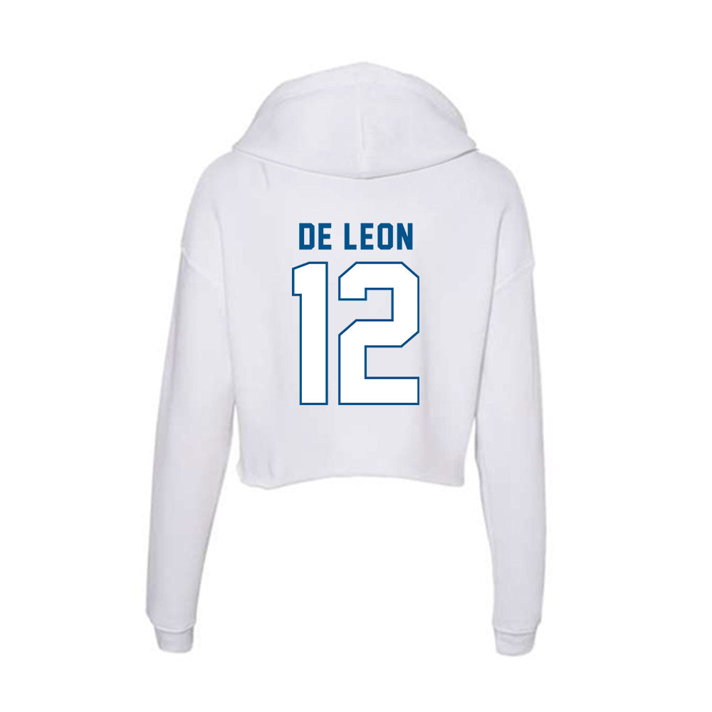 SSU - NCAA Men's Soccer : Christopher De Leon - Women's Crop Fleece Hoodie-1