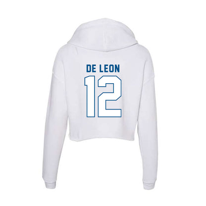 SSU - NCAA Men's Soccer : Christopher De Leon - Women's Crop Fleece Hoodie-1