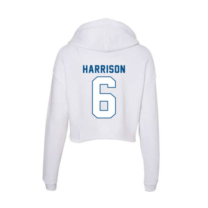 SSU - NCAA Baseball : Aryonis Harrison - Women's Crop Fleece Hoodie-1