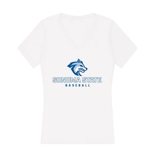 SSU - NCAA Baseball : Riley Phelan - Women's V-Neck T-Shirt-0