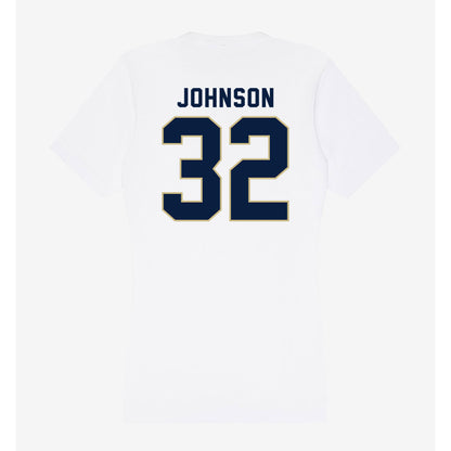 Akron - NCAA Football : Donelius Johnson - Women's V-Neck T-Shirt-1