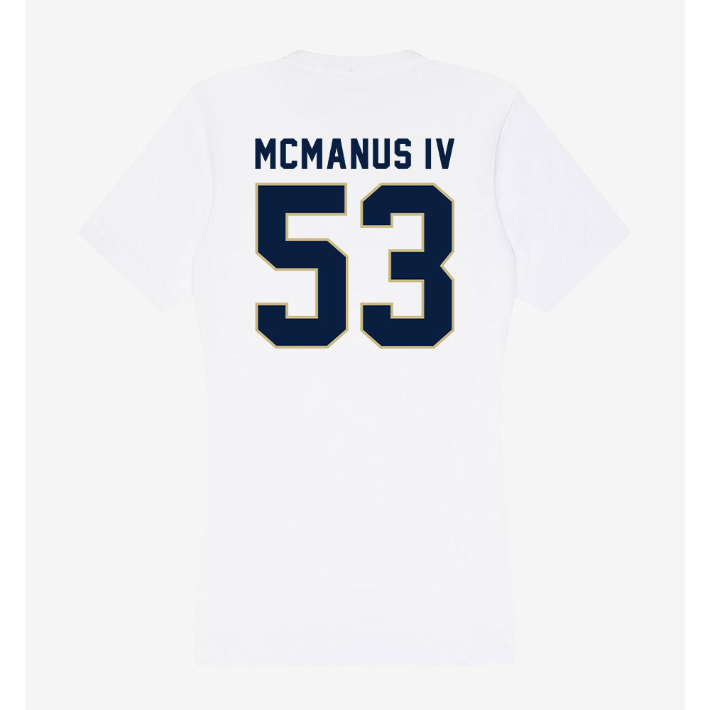 Akron - NCAA Football : Kenneth McManus IV - Women's V-Neck T-Shirt-1
