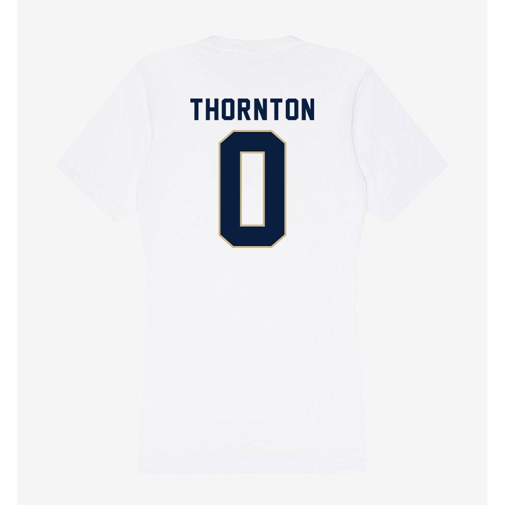 Akron - NCAA Women's Basketball : Kaylah Thornton - Women's V-Neck T-Shirt-1