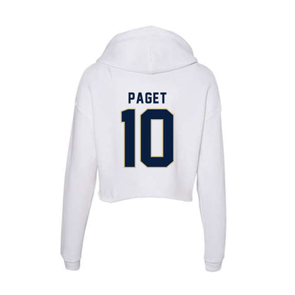 Akron - NCAA Women's Soccer : Reece Paget - Women's Crop Fleece Hoodie-1