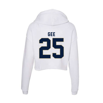 Akron - NCAA Football : Chris Gee - Women's Crop Fleece Hoodie-1