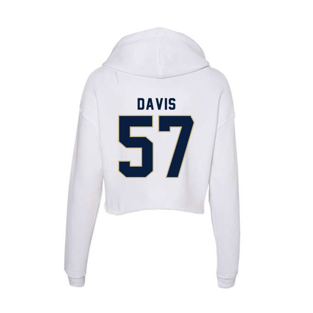 Akron - NCAA Football : Elijah Davis - Women's Crop Fleece Hoodie-1