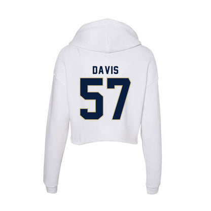 Akron - NCAA Football : Elijah Davis - Women's Crop Fleece Hoodie-1