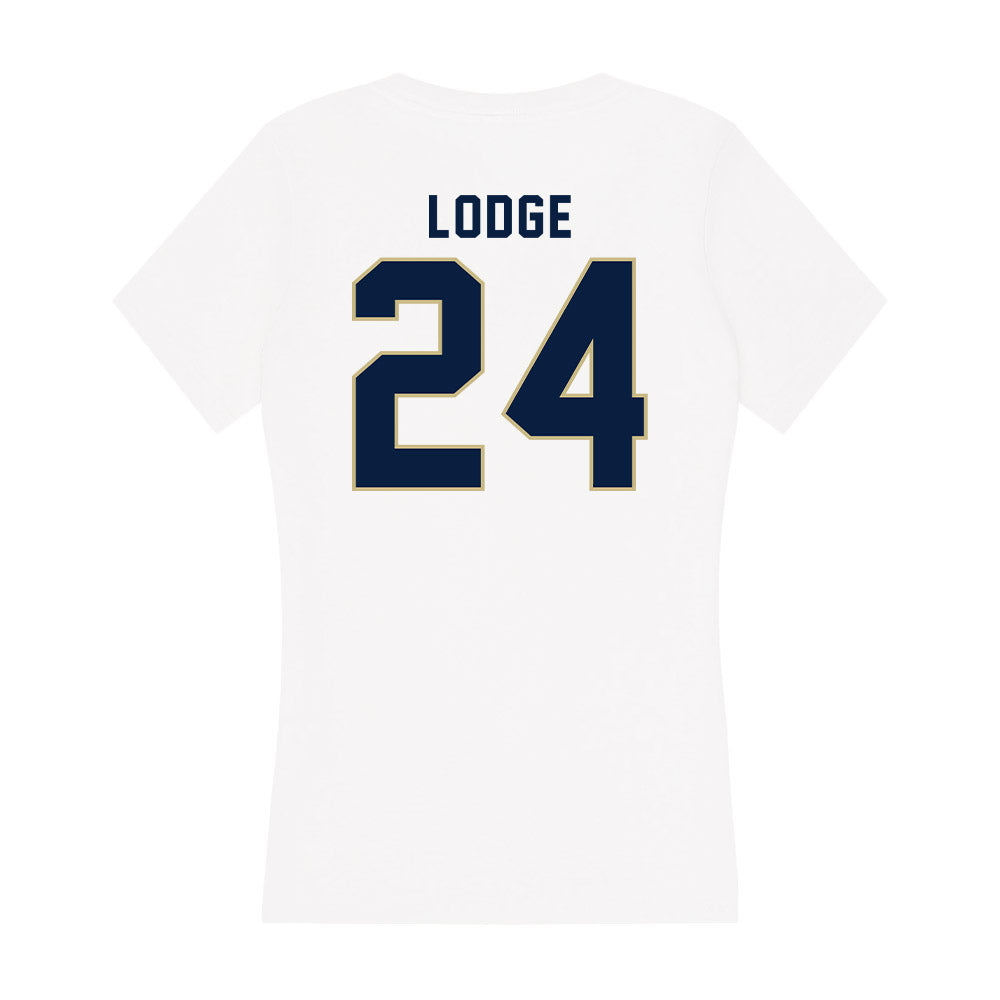 Akron - NCAA Women's Lacrosse : Olivia Lodge - Women's V-Neck T-Shirt-1