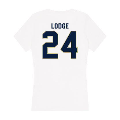 Akron - NCAA Women's Lacrosse : Olivia Lodge - Women's V-Neck T-Shirt-1