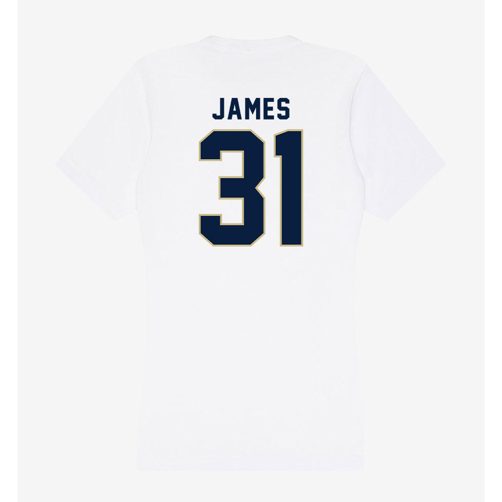 Akron - NCAA Football : Gavin James - Women's V-Neck T-Shirt-1