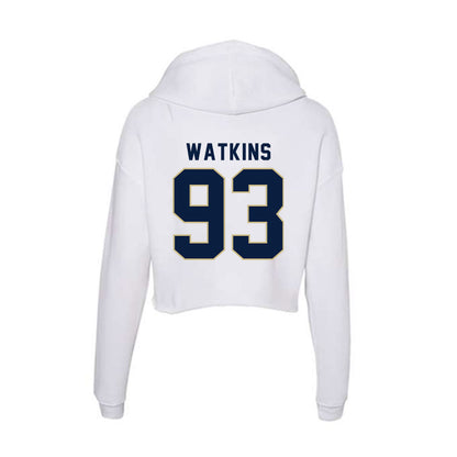 Akron - NCAA Football : ty watkins - Women's Crop Fleece Hoodie-1