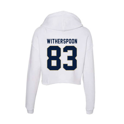 Akron - NCAA Football : Khalil Witherspoon - Women's Crop Fleece Hoodie-1