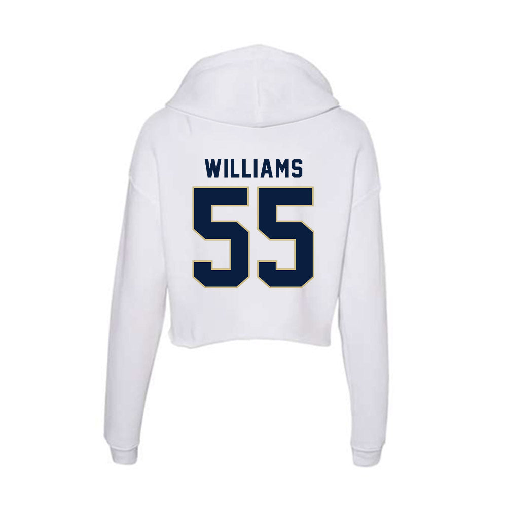 Akron - NCAA Football : Jalen Williams - Women's Crop Fleece Hooded Sweatshirt-1