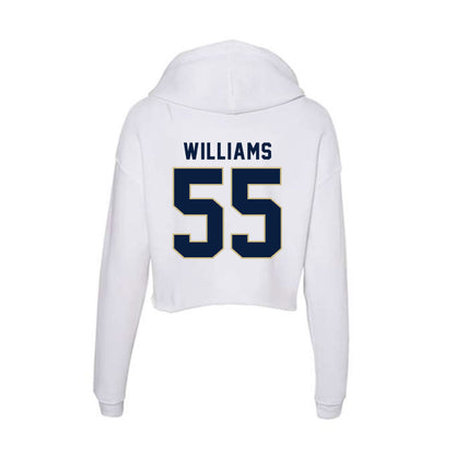 Akron - NCAA Football : Jalen Williams - Women's Crop Fleece Hooded Sweatshirt-1