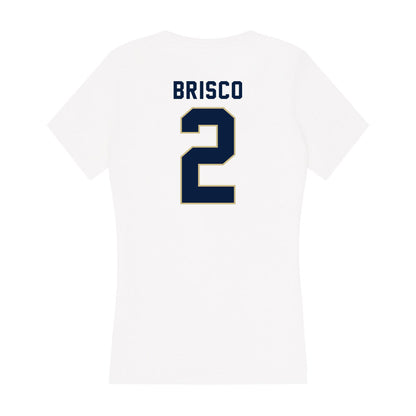 Akron - NCAA Men's Basketball : Rich Brisco - Women's V-Neck T-Shirt-1