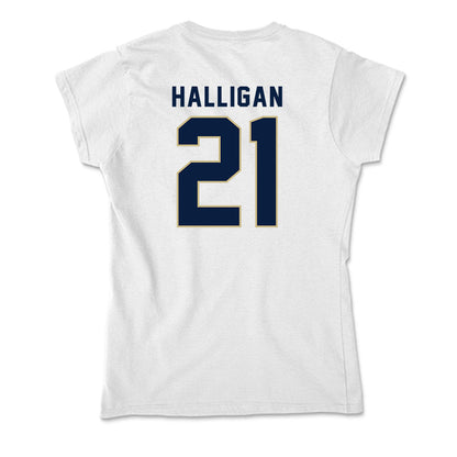 Akron - NCAA Men's Basketball : Zachary Halligan - Soft Style Women’s T-Shirt-1