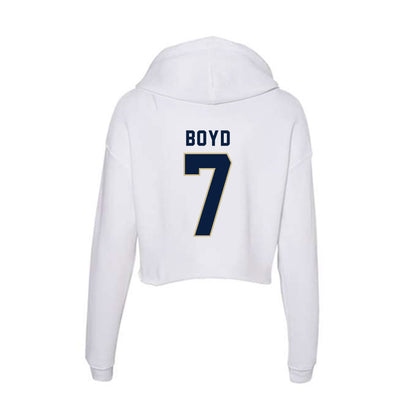 Akron - NCAA Women's Lacrosse : Noelle Boyd - Women's Crop Fleece Hoodie-1