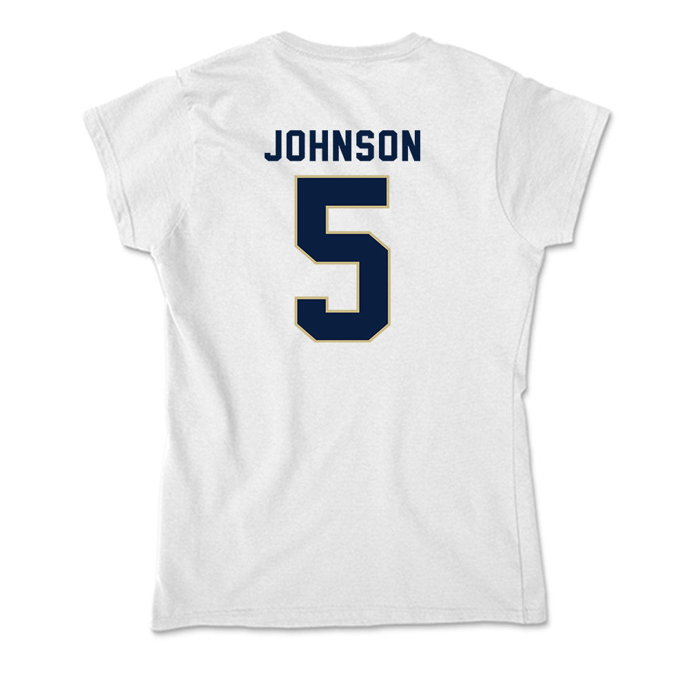 Akron - NCAA Women's Basketball : Natalie Johnson - Soft Style Women’s T-Shirt-1