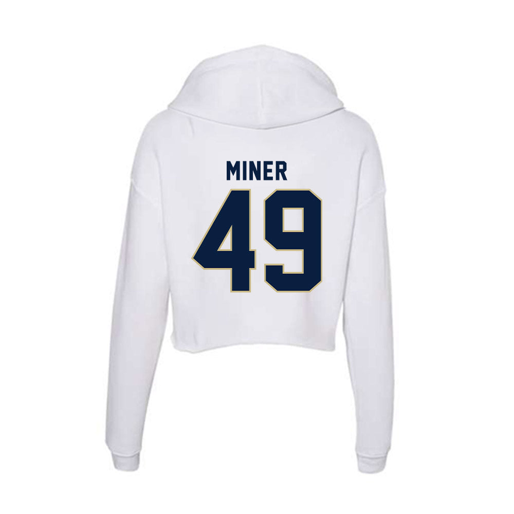 Akron - NCAA Football : Frank Miner - Women's Crop Fleece Hoodie-1
