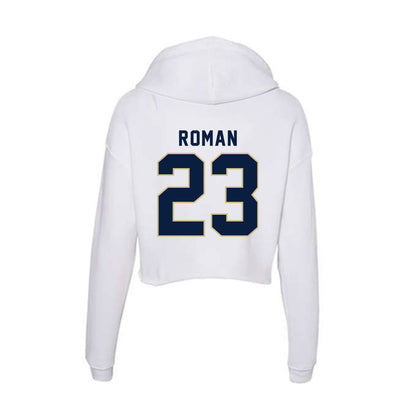 Akron - NCAA Men's Soccer : Jack Roman - Women's Crop Fleece Hoodie-1