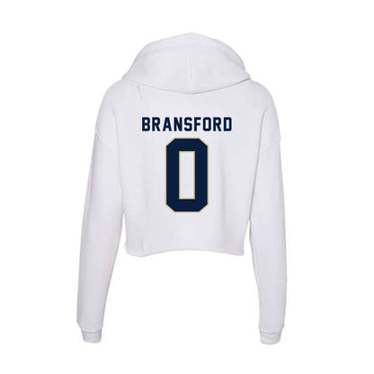Akron - NCAA Women's Basketball : Kailee Bransford - Women's Crop Fleece Hoodie-1