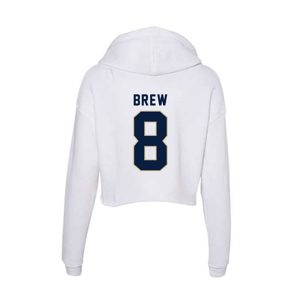 Akron - NCAA Women's Basketball : Shaena Brew - Women's Crop Fleece Hoodie-1