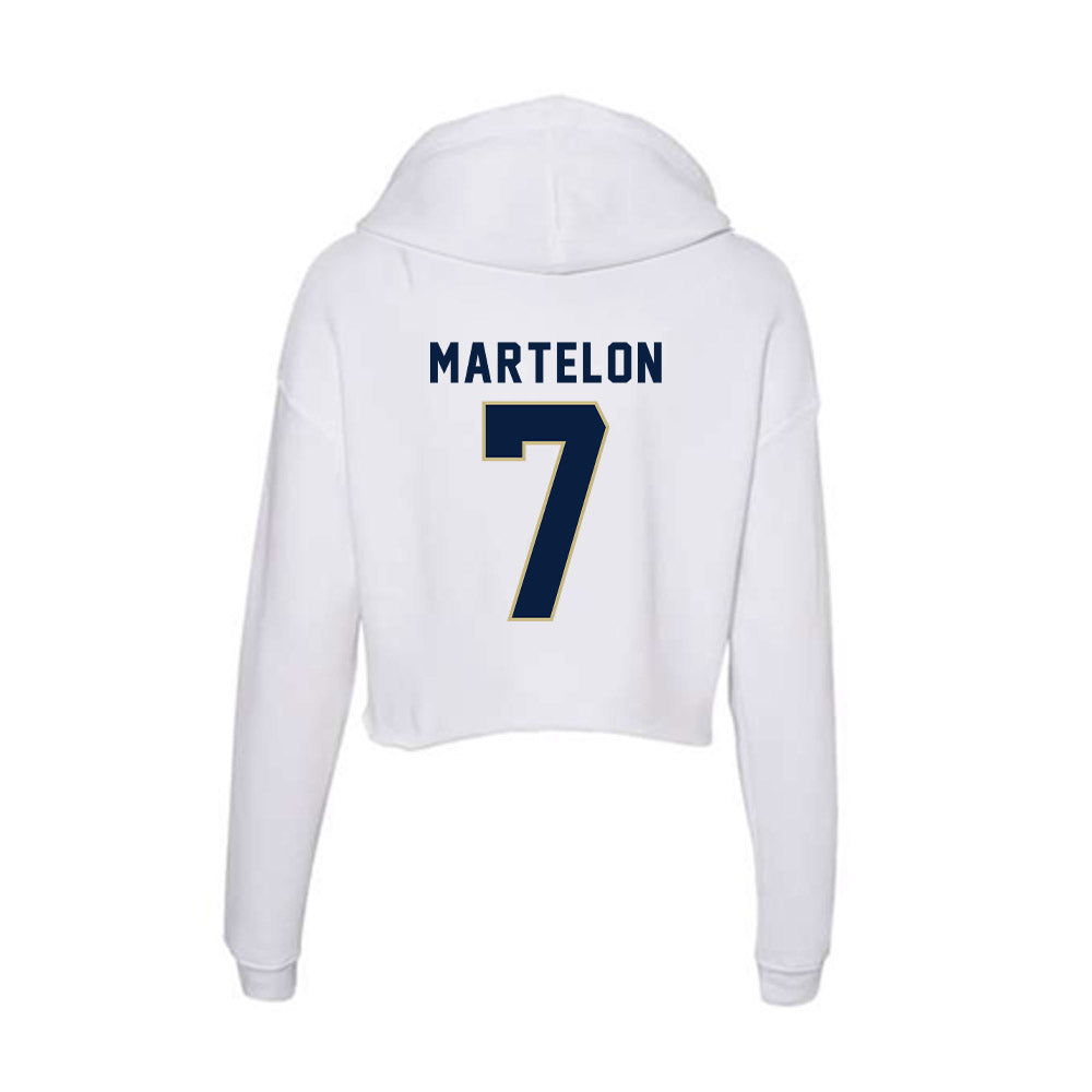 Akron - NCAA Women's Lacrosse : Olivia Martelon - Women's Crop Fleece Hoodie-1