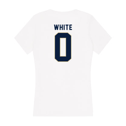 - NCAA Cheerleading : Mahonna White - Women's V-Neck T-Shirt-1