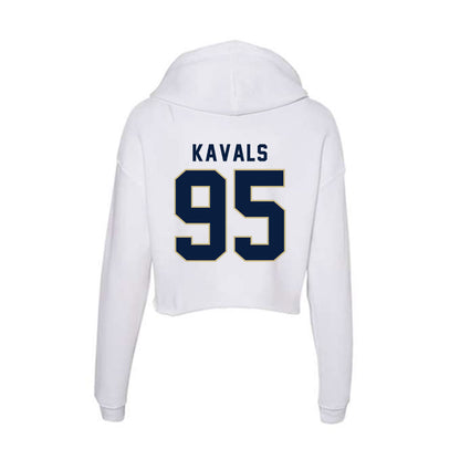 Akron - NCAA Football : Vann Kavals - Women's Crop Fleece Hoodie-1