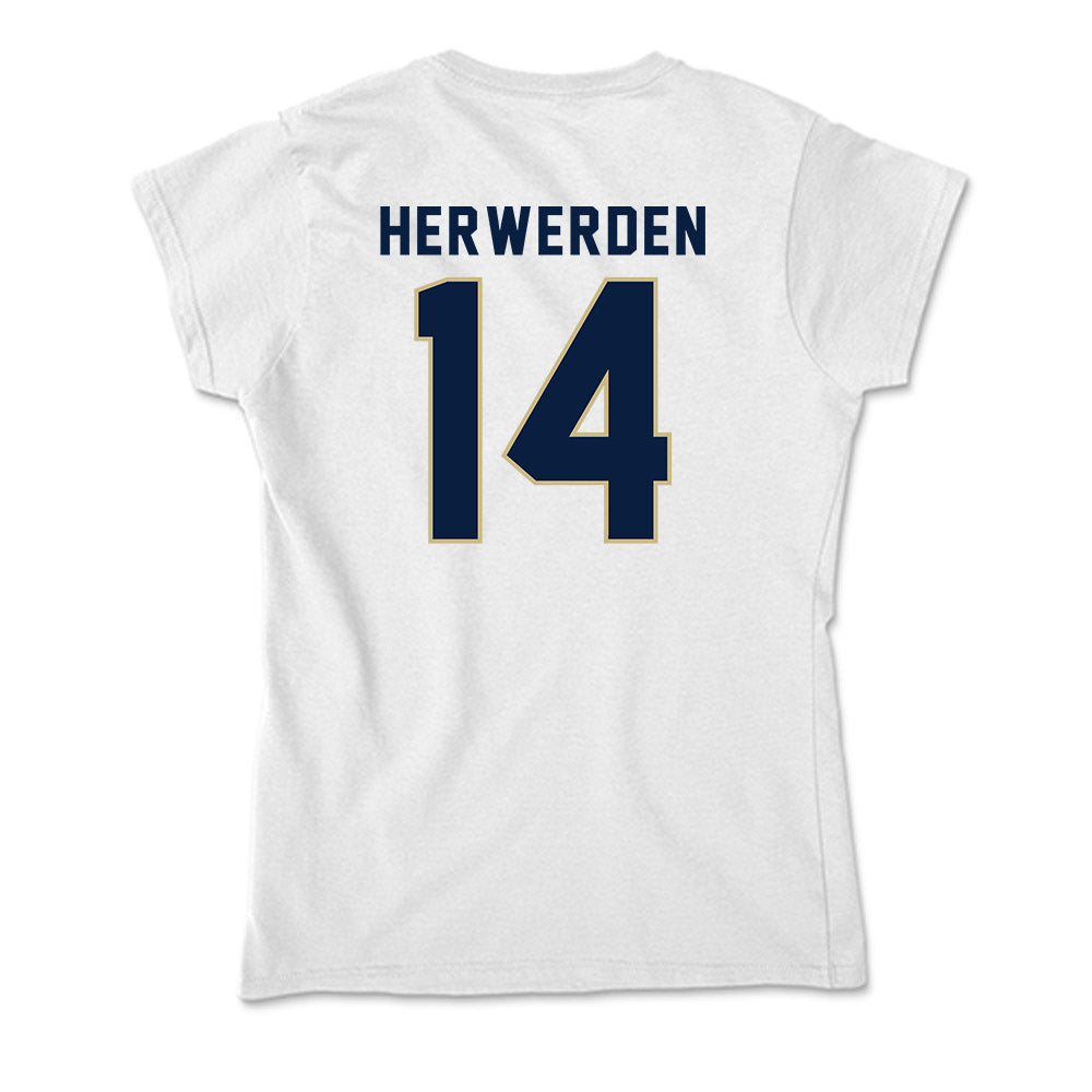 Akron - NCAA Softball : Mallory Herwerden - Soft Style Women’s T-Shirt-1