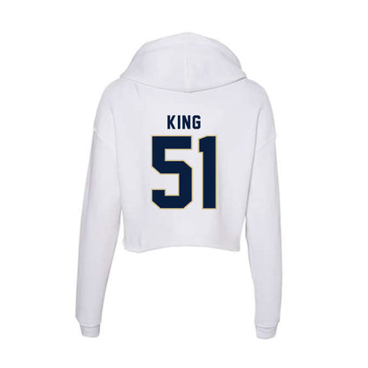 Akron - NCAA Football : Maasai King - Women's Crop Fleece Hoodie-1