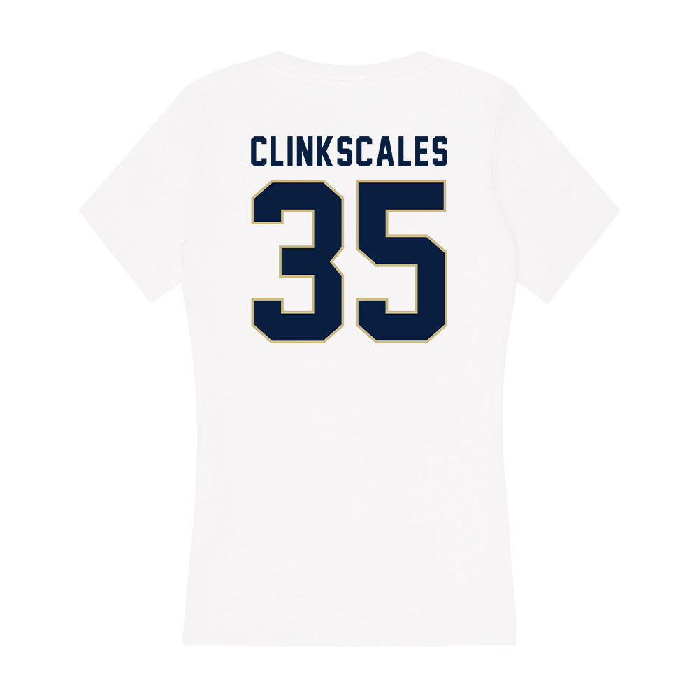 Akron - NCAA Women's Lacrosse : Jaelyn Clinkscales - Women's V-Neck T-Shirt-1