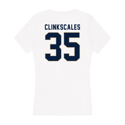 Akron - NCAA Women's Lacrosse : Jaelyn Clinkscales - Women's V-Neck T-Shirt-1