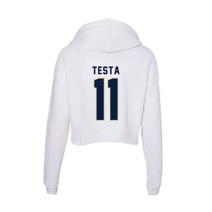 Akron - NCAA Men's Soccer : Noa Testa - Women's Crop Fleece Hoodie-1
