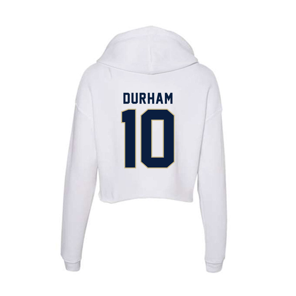 Akron - NCAA Football : Cyrus Durham - Women's Crop Fleece Hoodie-1