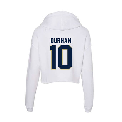 Akron - NCAA Football : Cyrus Durham - Women's Crop Fleece Hoodie-1