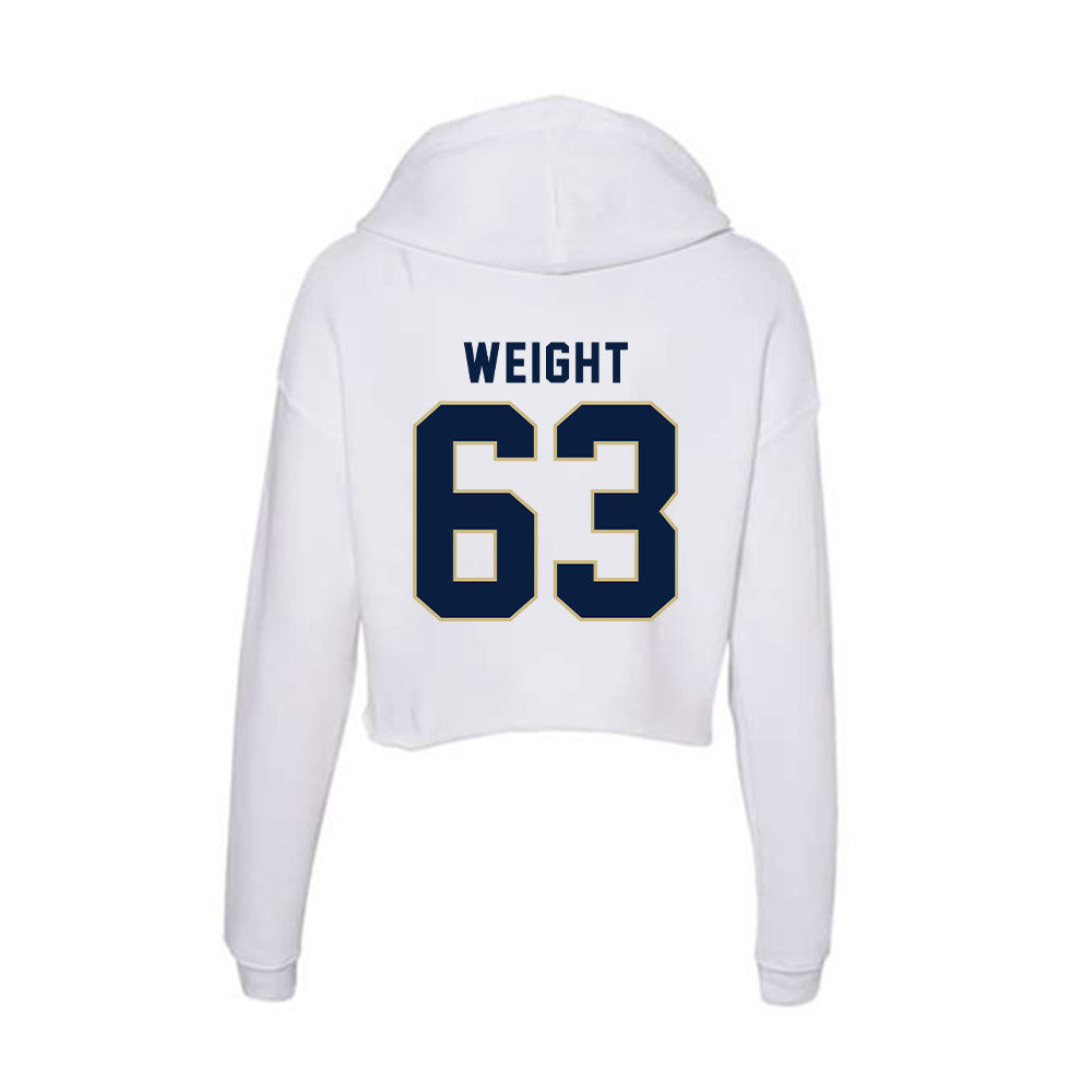 Akron - NCAA Football : August Weight - Women's Crop Fleece Hooded Sweatshirt-1