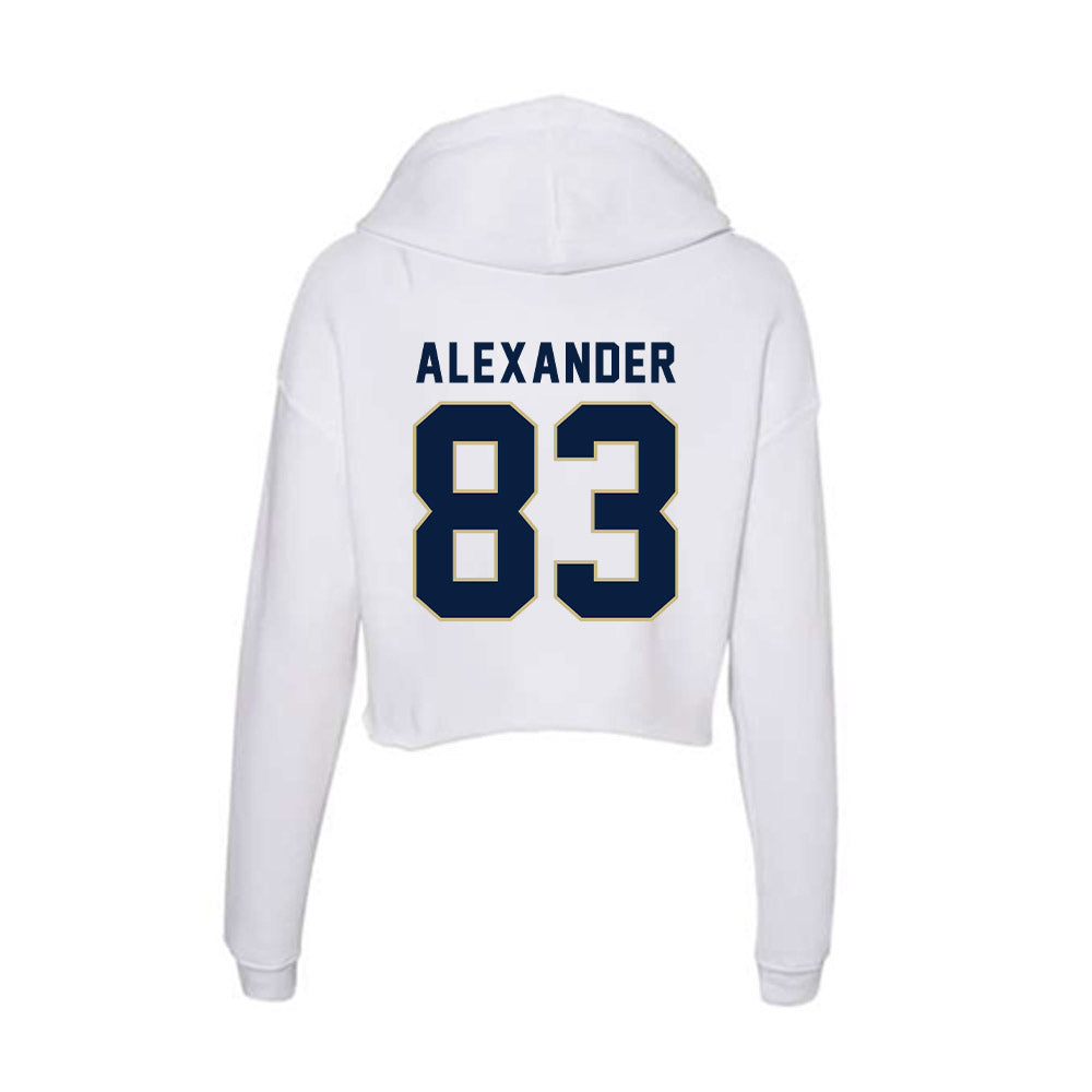 Akron - NCAA Football : Elijah Alexander - Women's Crop Fleece Hoodie-1