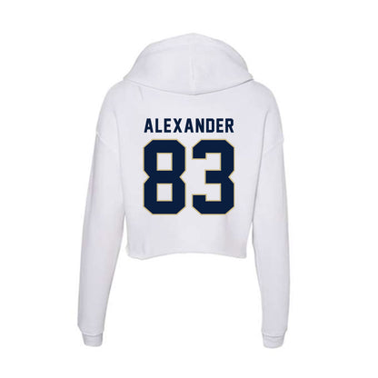 Akron - NCAA Football : Elijah Alexander - Women's Crop Fleece Hoodie-1