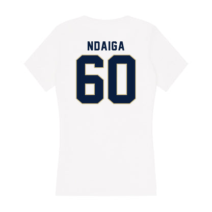 Akron - NCAA Football : Jeremiah Ndaiga - Women's V-Neck T-Shirt-1