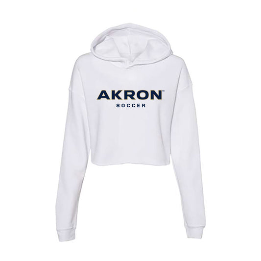 Akron - NCAA Women's Soccer : Holly Skipper - Women's Crop Fleece Hooded Sweatshirt-0