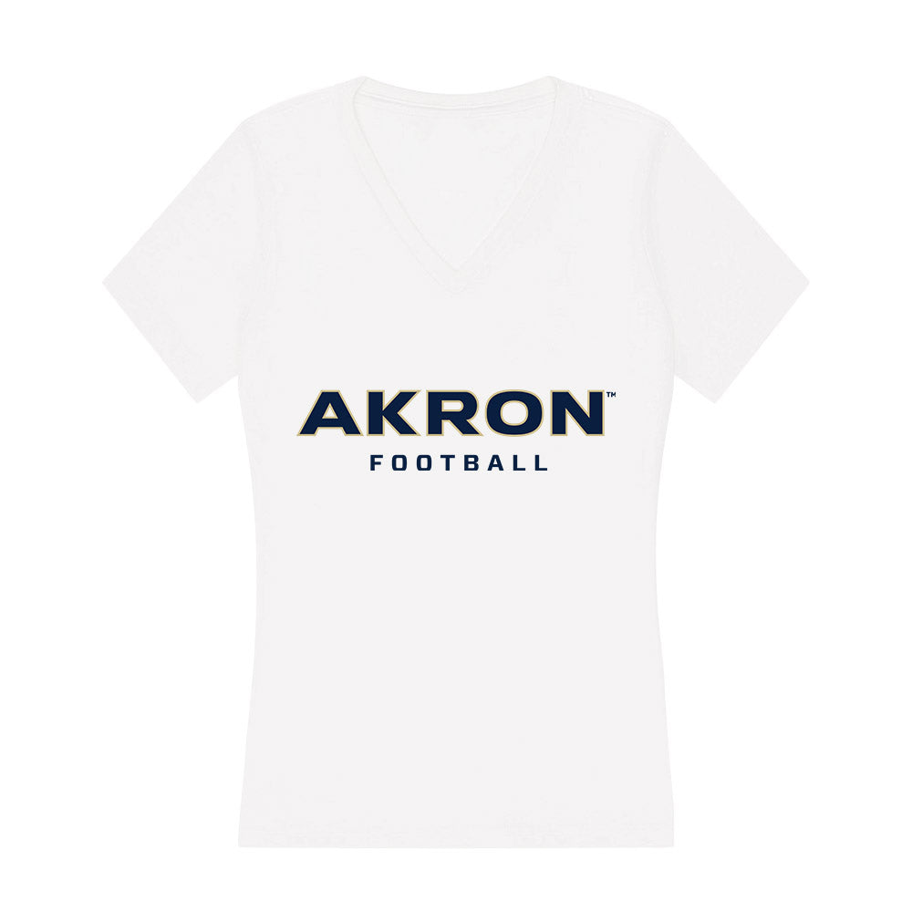 Akron - NCAA Football : Emmet Rhoades - Women's V-Neck T-Shirt-0