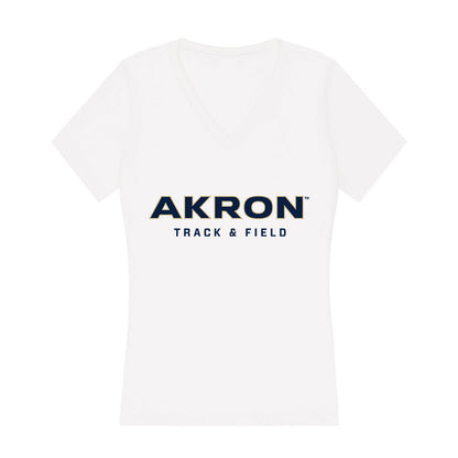 Akron - NCAA Men's Track & Field : Kaden Rambatt - Women's V-Neck T-Shirt-0